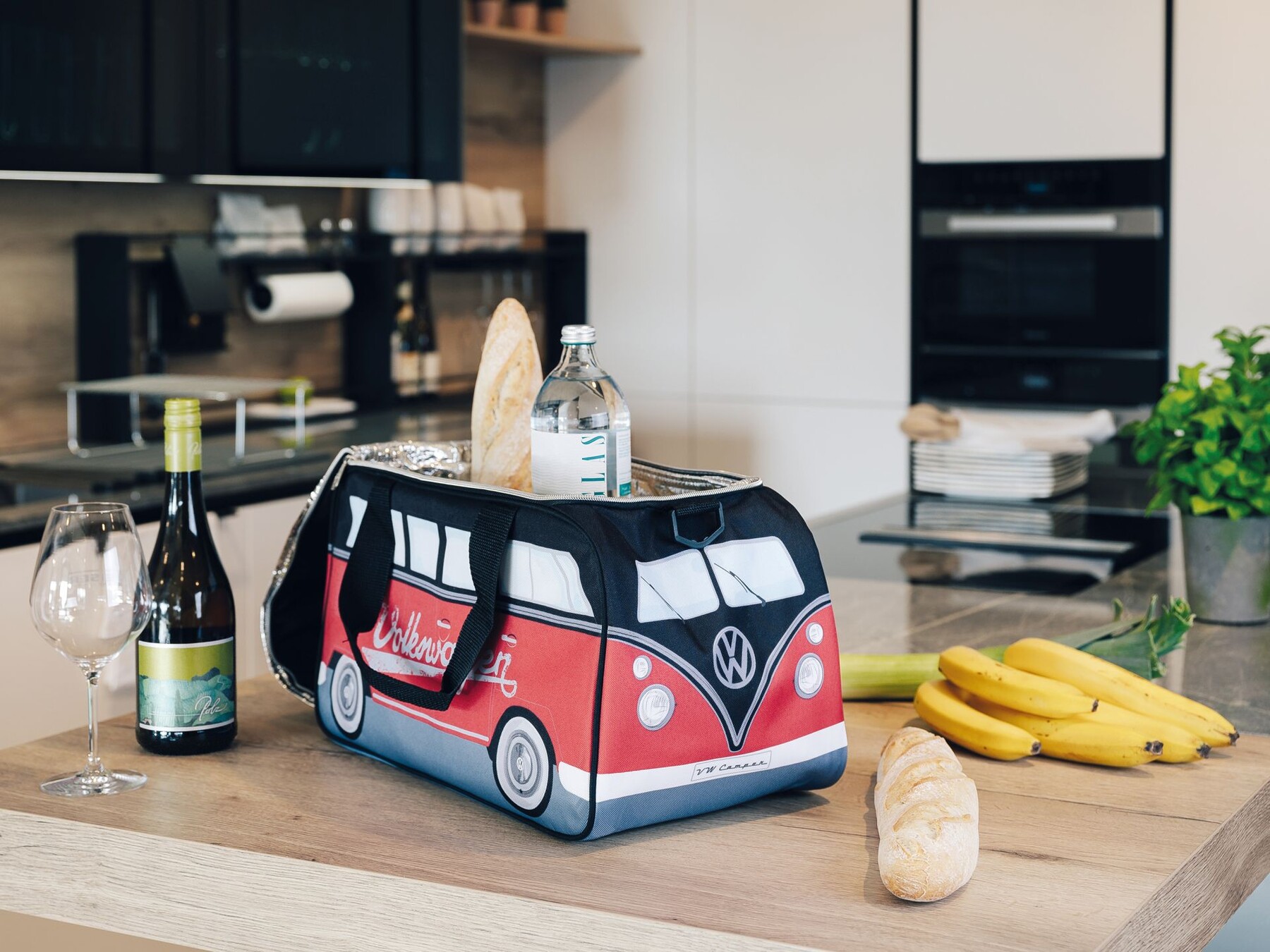 Volkswagen T1 Bus Kühltasche, 25l, Rot/Schwarz