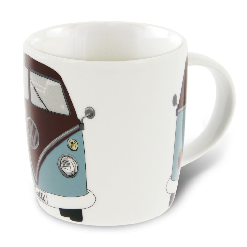 Volkswagen T1 Bus Kaffeetasse Geschenkbox Petrol/Braun