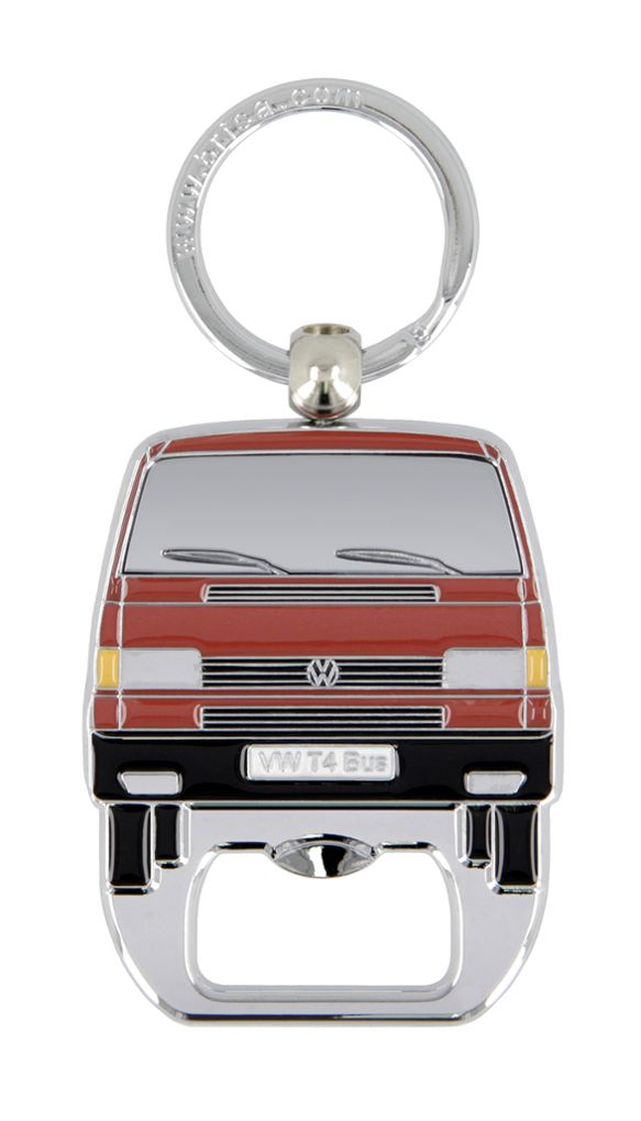 Volkswagen T4 Bus Schlüsselanhänger m. Flaschenöffner rot