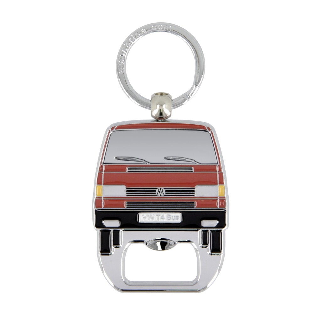 Volkswagen T4 Bus Schlüsselanhänger m. Flaschenöffner rot
