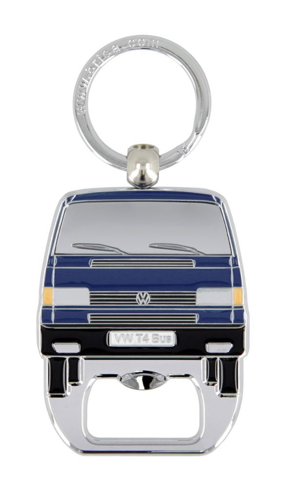 Volkswagen T4 Bus Schlüsselanhänger m. Flaschenöffner blau