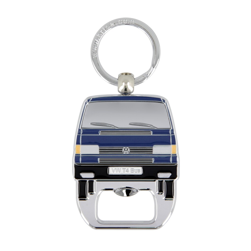 Volkswagen T4 Bus Schlüsselanhänger m. Flaschenöffner blau