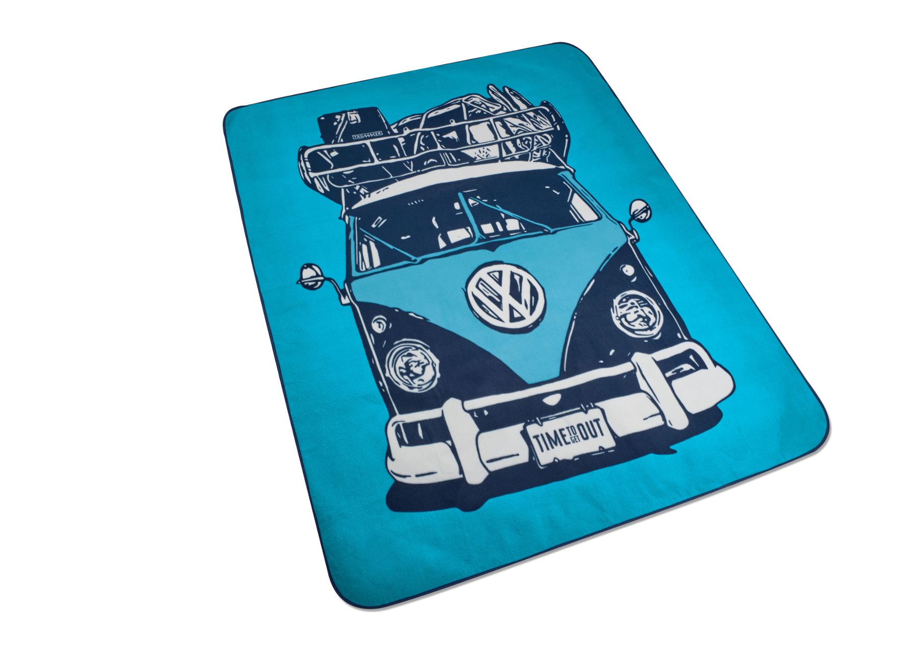 Volkswagen Picknickdecke, T1 Motiv, Heritage, blau
