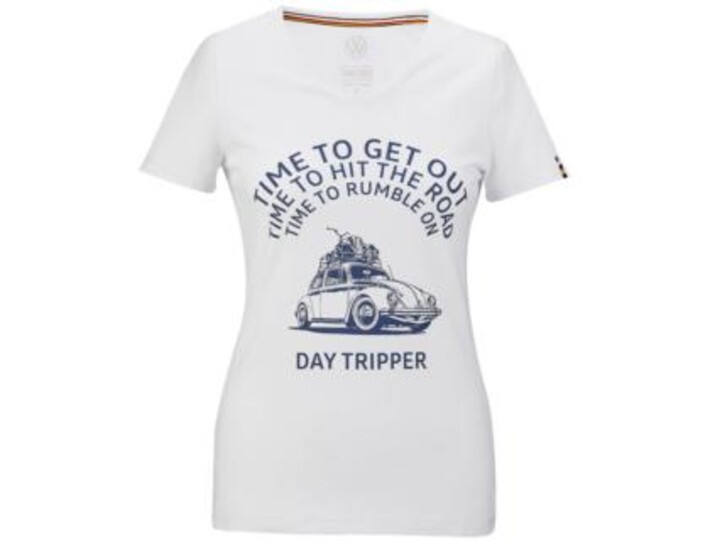 Volkswagen Damen T-Shirt, Heritage, weiß