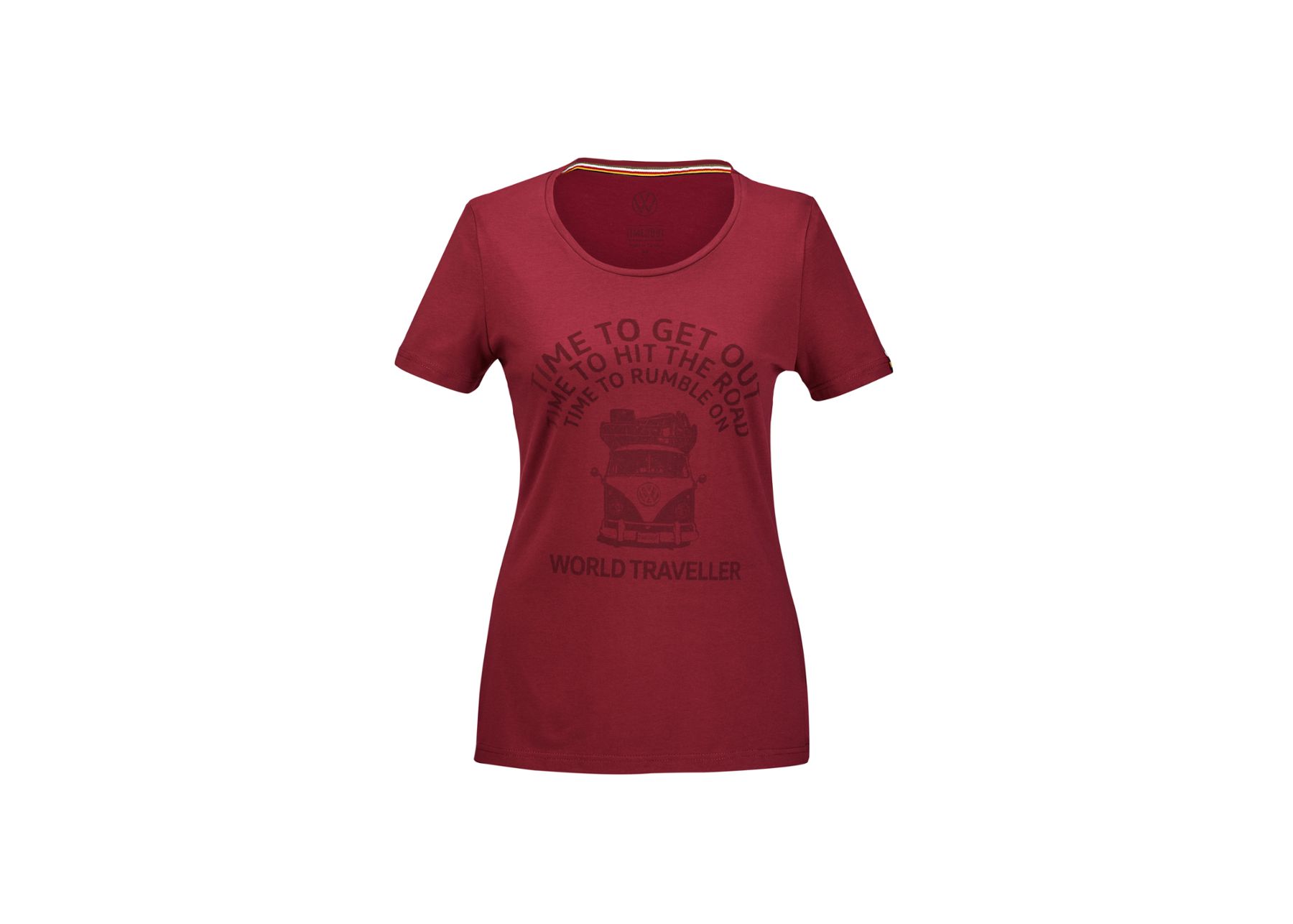 Volkswagen Damen T-Shirt, Heritage, bordeaux