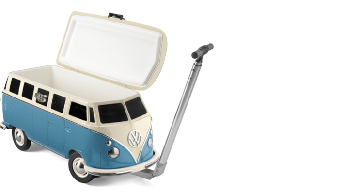 Volkswagen T1 Bus fahrbare Kühlbox - Blau