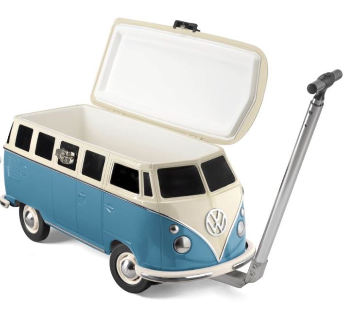 Volkswagen T1 Bus fahrbare Kühlbox - Blau
