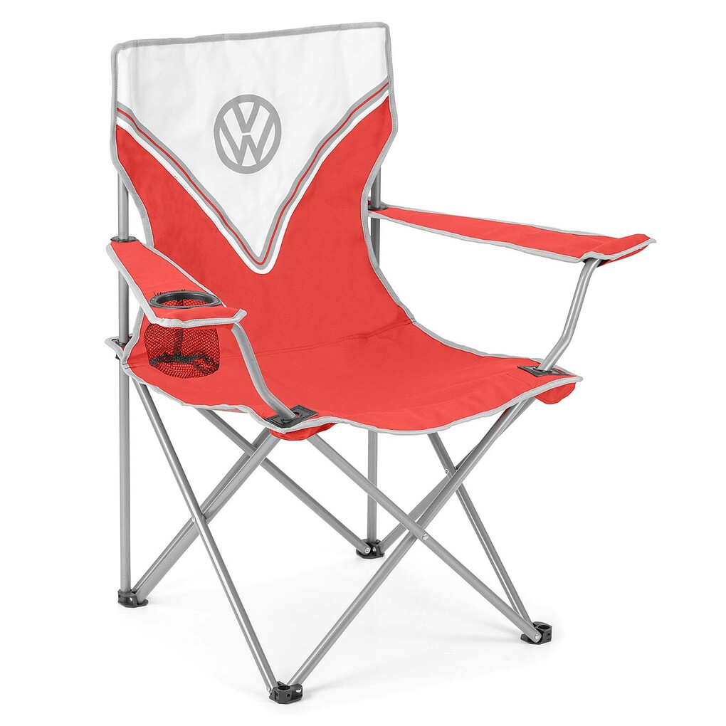 Volkswagen T1 Bus faltbarer Campingstuhl mit Tragetasche - Rot