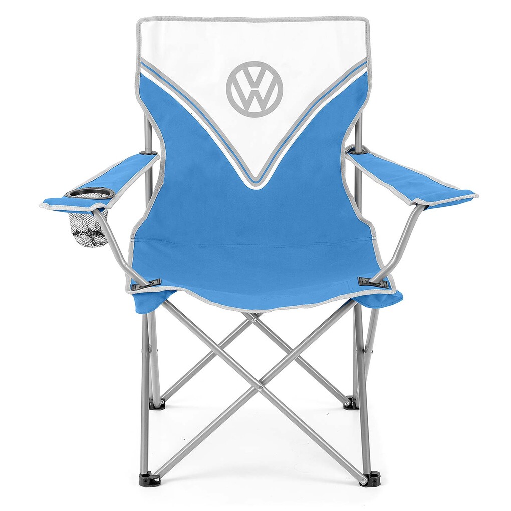 Volkswagen T1 Bus faltbarer Campingstuhl mit Tragetasche - Blau