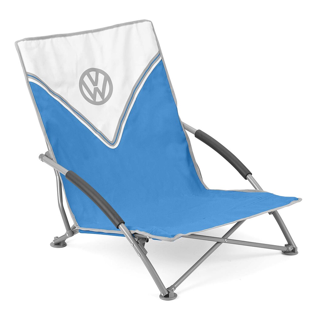 Volkswagen T1 Bus faltbarer Strandstuhl mit Tragetasche - Blau 