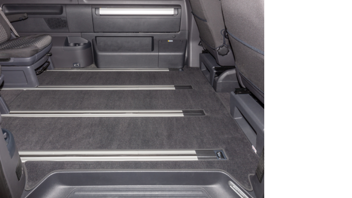 BRANDRUP® Veloursteppich Fahrgastraum für T6.1 Multivan und California Beach