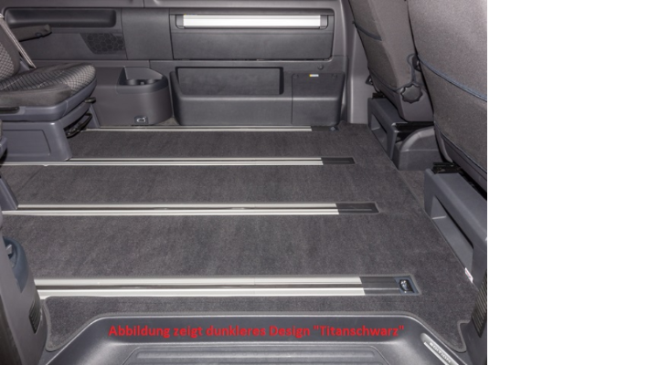 BRANDRUP® Veloursteppich Fahrgastraum für T6.1 Multivan und California Beach