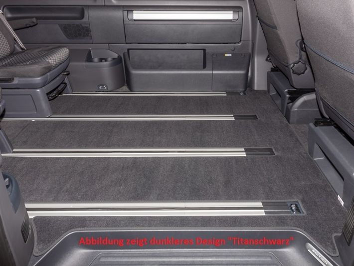 BRANDRUP® Veloursteppich Fahrgastraum für T6.1 Multivan und California Beach