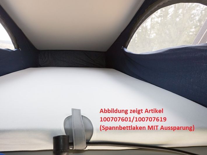 BRANDRUP® iXTEND® Spannbettlacken für Matratze im Aufstelldach, Single Jersey