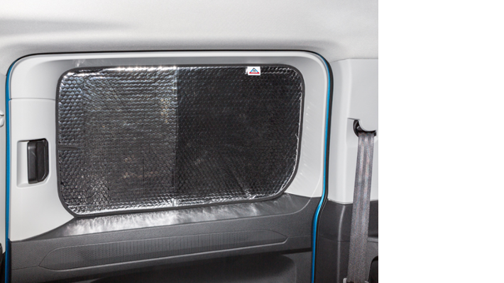 BRANDRUP® ISOLITE® Inside Seitenfenster starr in Schiebetür links für Caddy 5