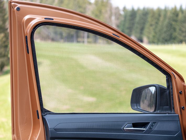BRANDRUP® Moskitonetz für Fahrer-/Beifahrerfenster für Caddy 5/Caddy California
