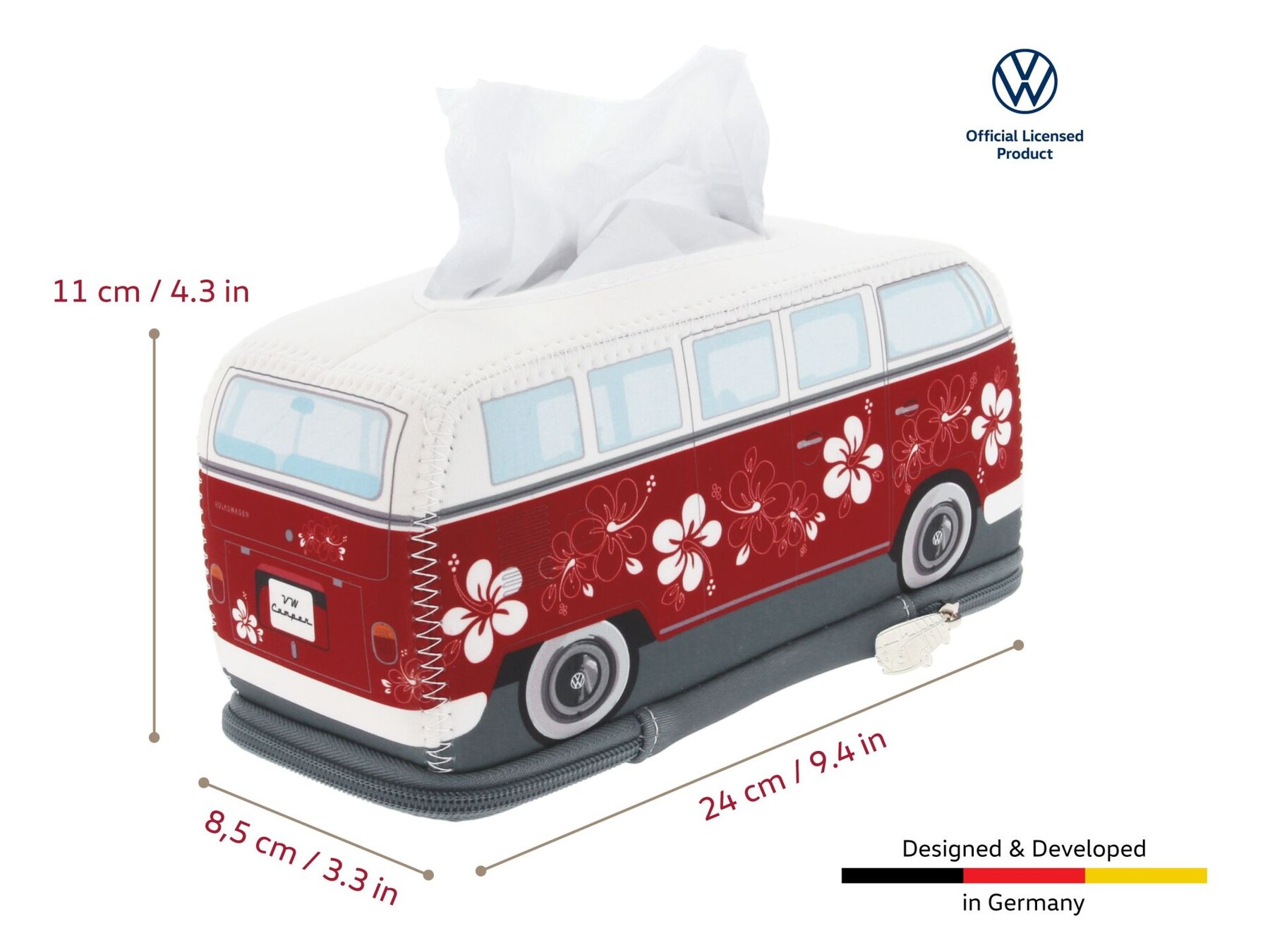 Volkswagen T1 Bus Kosmetiktuchspender 'Flower'