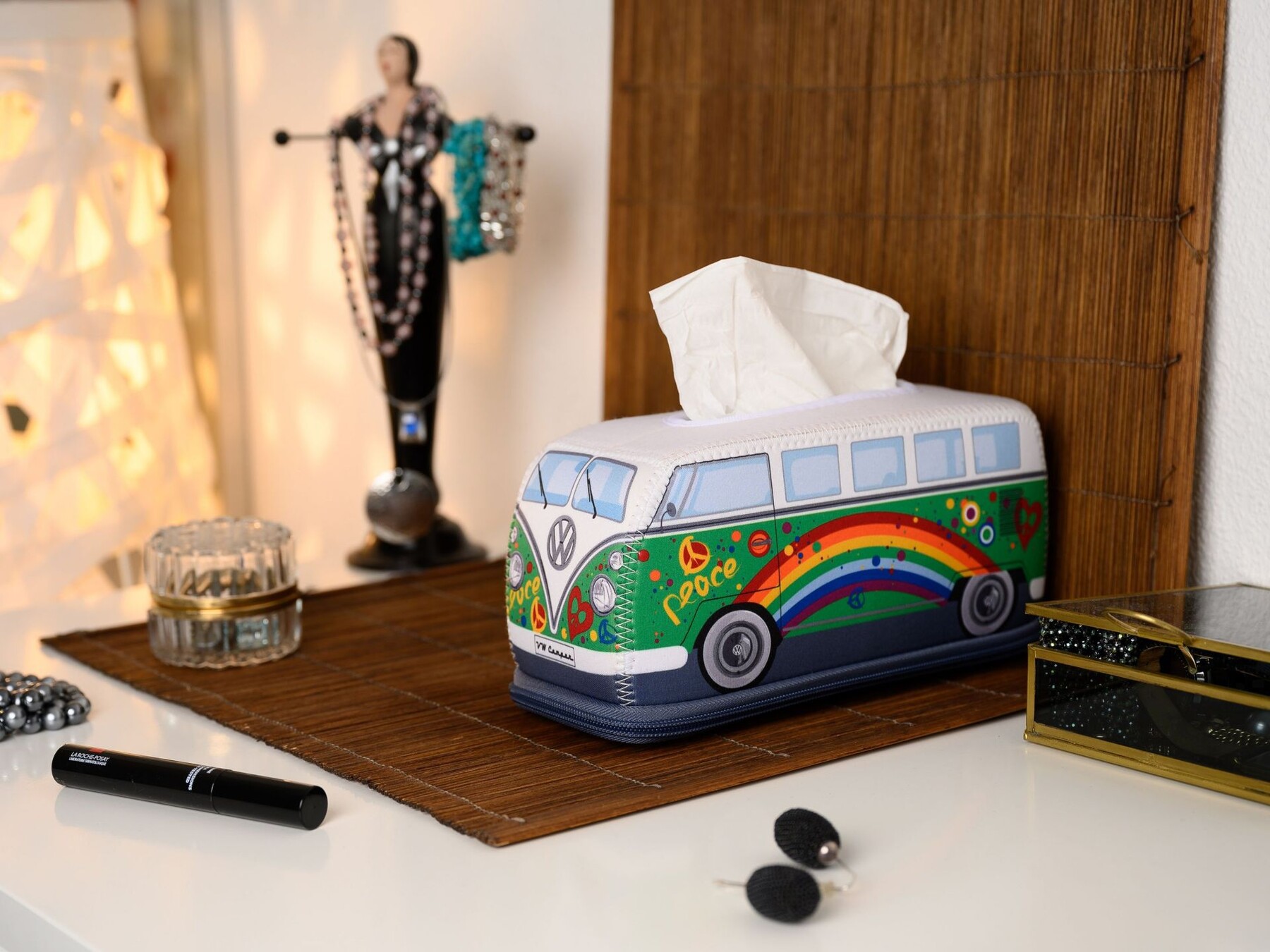 Volkswagen T1 Bus Kosmetiktuchspender 'Peace'