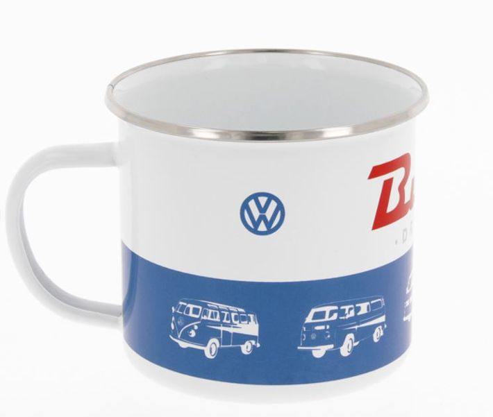 Volkswagen Bus Emaille Tasse 'Bulli Driver'