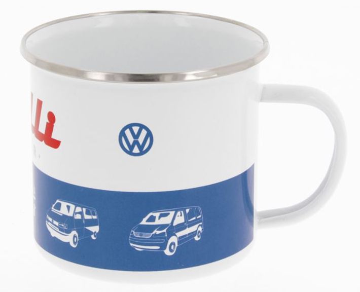 Volkswagen Bus Emaille Tasse 'Bulli Driver'