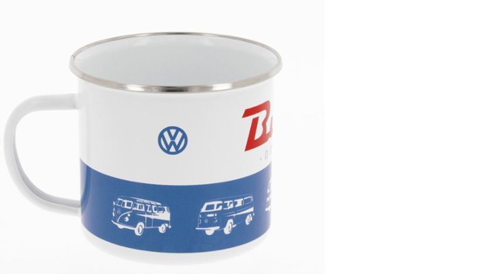 Volkswagen Bus Emaille Tasse 'Bulli Driver'