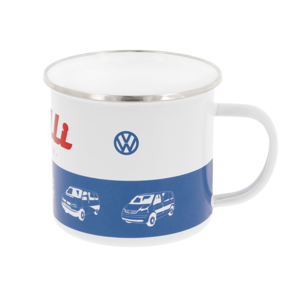 Volkswagen Bus Emaille Tasse 'Bulli Driver'