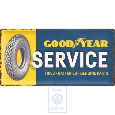 Volkswagen Classic Parts Goodyear Service XL Blechschild