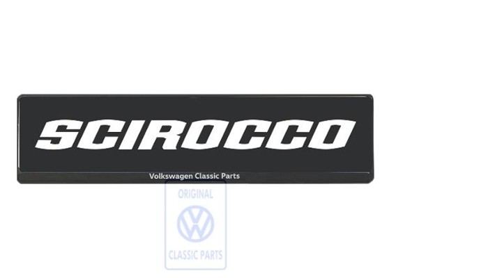 Volkswagen Classic Parts Showkennzeichen Scirocco