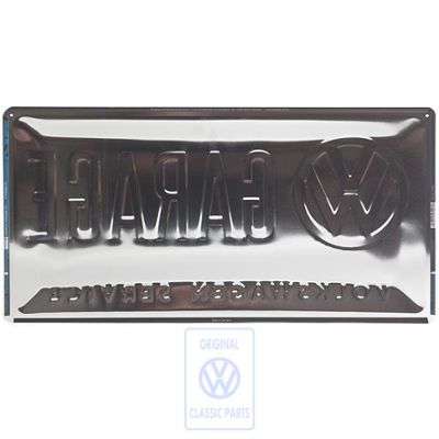 Volkswagen Classic Parts Garage Blechschild, 25 x 50 cm (XL-Format)