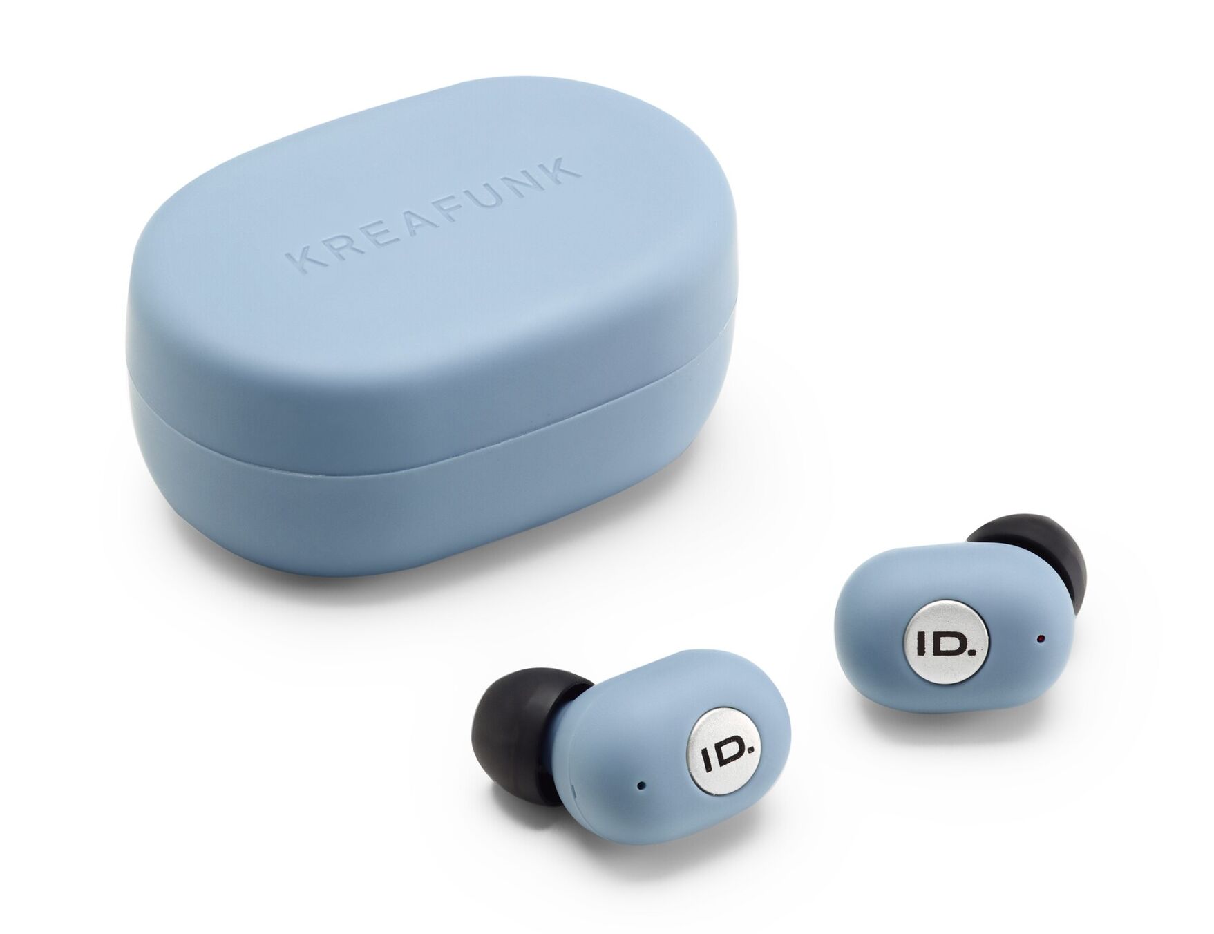 Volkswagen Bluetooth-Kopfhörer inkl. Ladestation, mittelblau