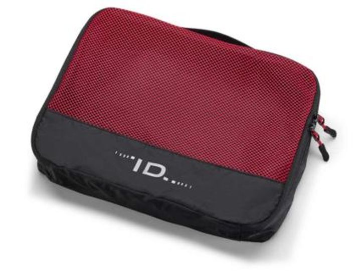 Volkswagen Packtasche für Textilien mit ID.Logo, Rot/Schwarz