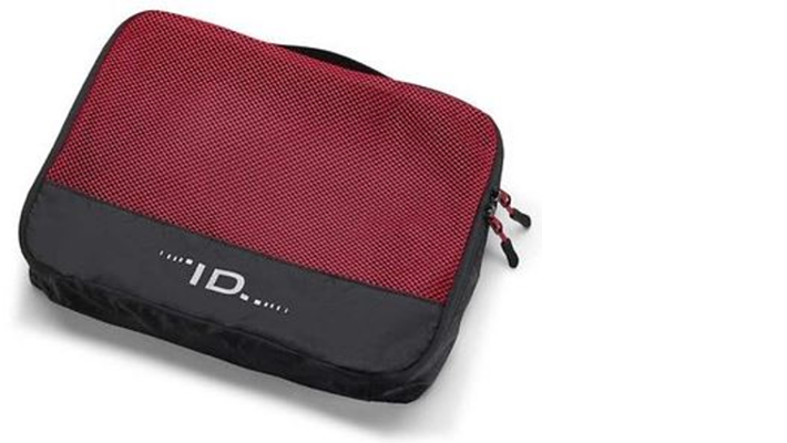 Volkswagen Packtasche für Textilien mit ID.Logo, Rot/Schwarz