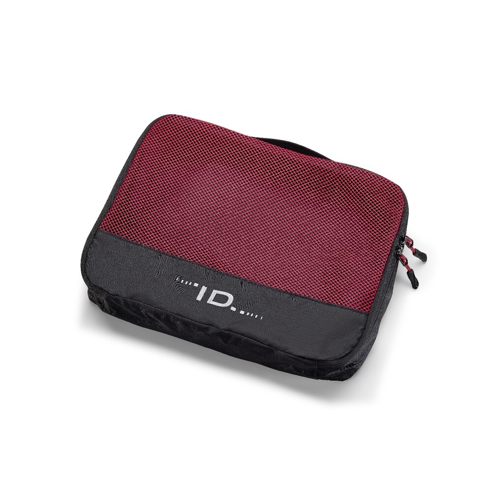 Volkswagen Packtasche für Textilien mit ID.Logo, Rot/Schwarz