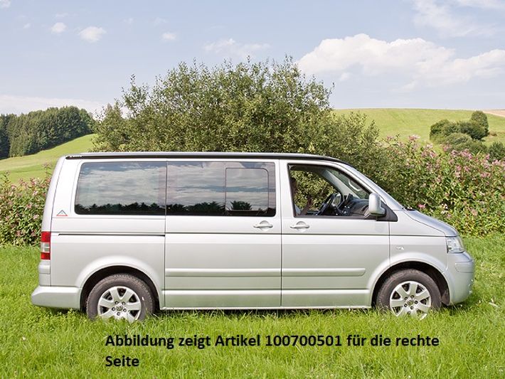BRANDRUP® TOP-RAIL® Aluminiumprofil links für T6.1/T6/T5 mit kurzem Radstand