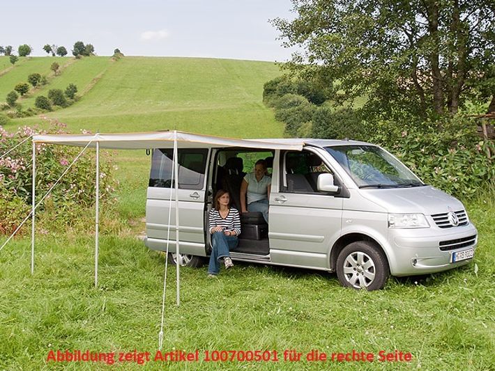 BRANDRUP® TOP-RAIL® Aluminiumprofil links für T6.1/T6/T5 mit kurzem Radstand
