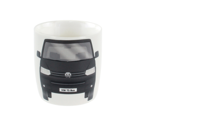 Volkswagen T5 Bus Kaffeetasse 370ml in Geschenkbox - Schwarz