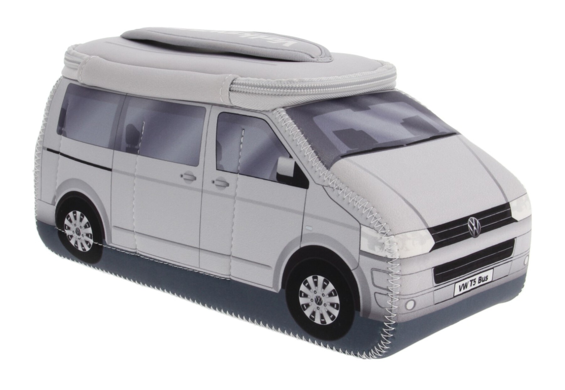 Volkswagen T5 Bus 3D Neopren Universaltasche, Silber
