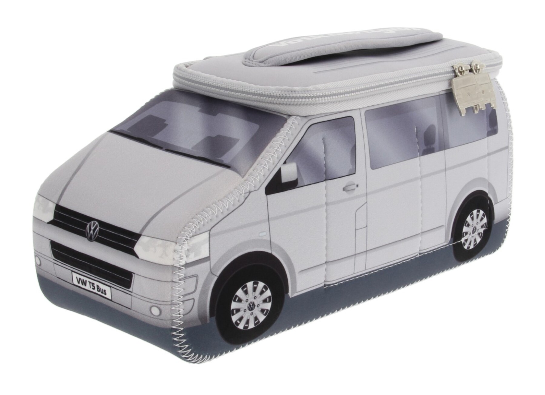 Volkswagen T5 Bus 3D Neopren Universaltasche, Silber