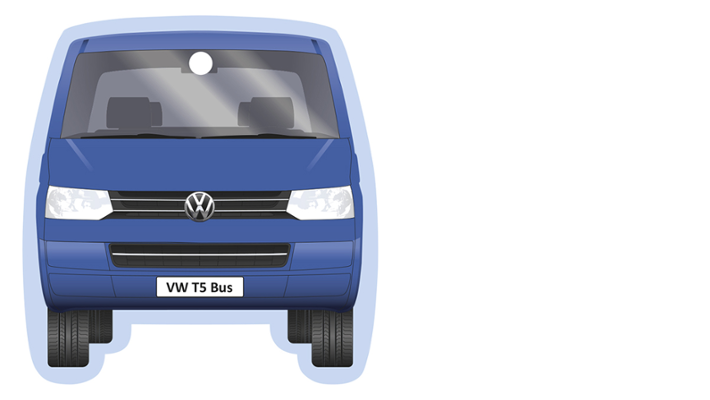 Volkswagen T5 Bus Lufterfrischer - Fresh/Blau