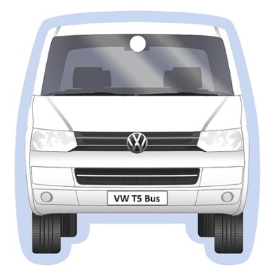 Volkswagen T5 Bus Lufterfrischer - Pina Colada/Weiss