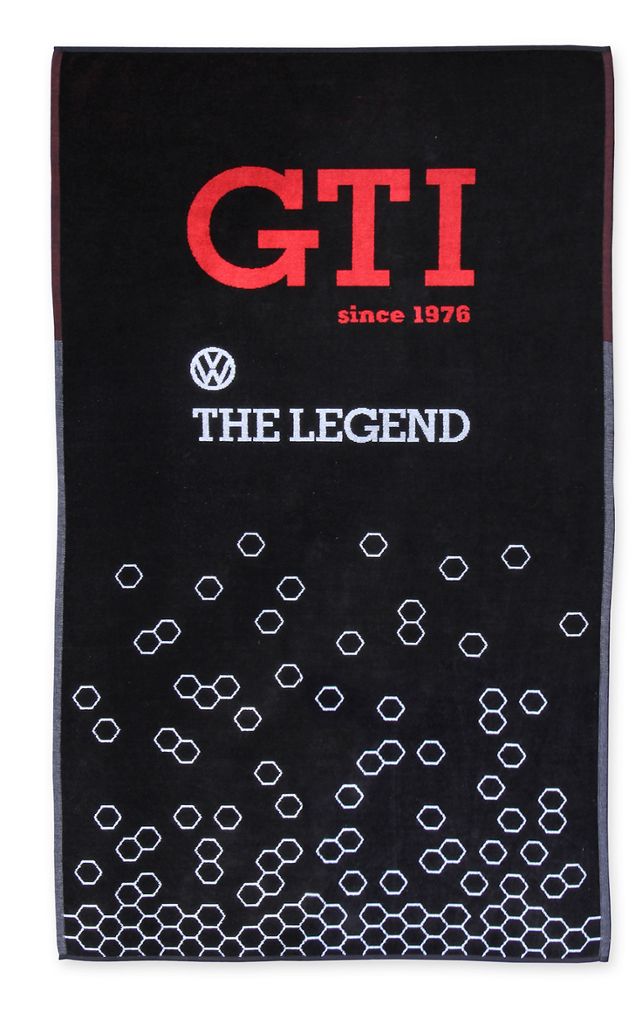 Volkswagen GTI Strandtuch - The Legend, Schwarz