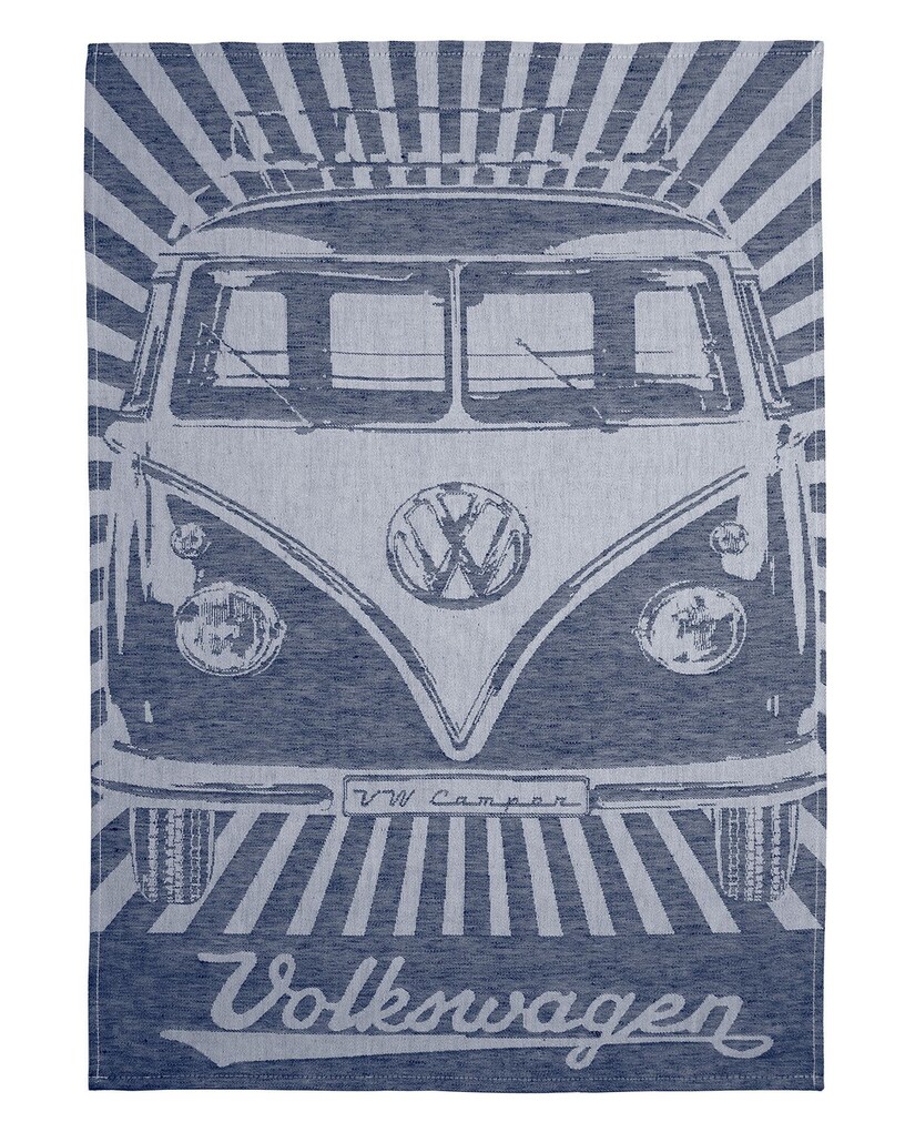 Volkswagen T1 Bus Geschirrtuch 2er Set - Strahlen, Rot und Blau