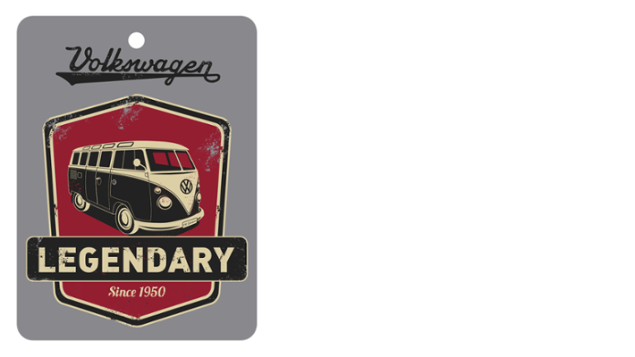 Volkswagen T1 Bus Lufterfrischer - Cherry/Legendary/Grau