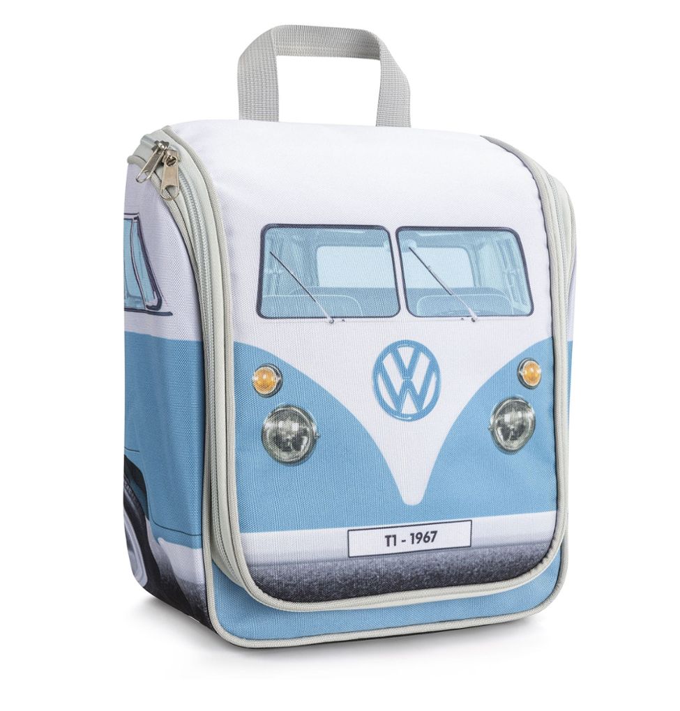VW T1 Bulli Bus Kulturtasche zum Aufhängen - Blau