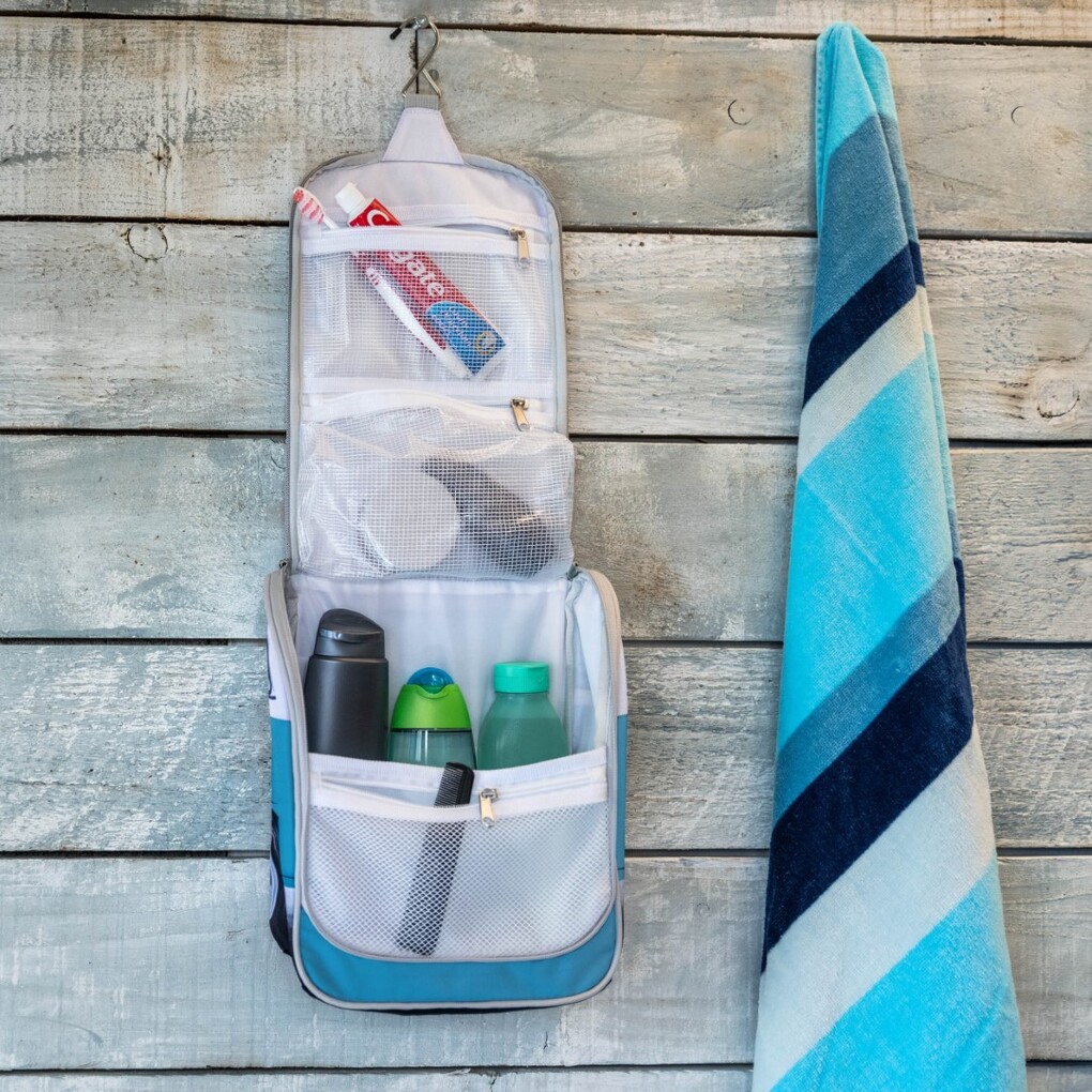 VW T1 Bulli Bus Kulturtasche zum Aufhängen - Blau