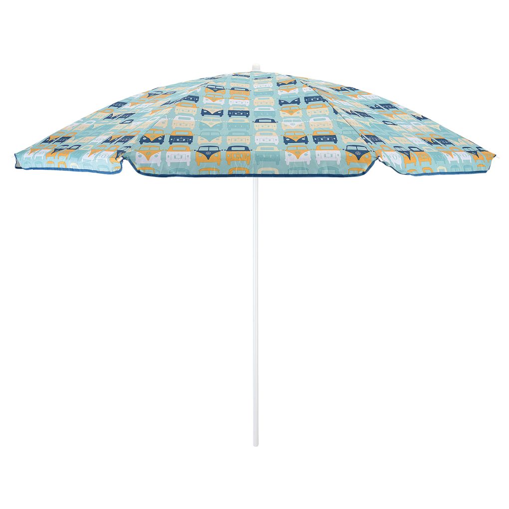 Volkswagen T1 Bus Strand Sonnenschirm, blau, ∅ 160 cm