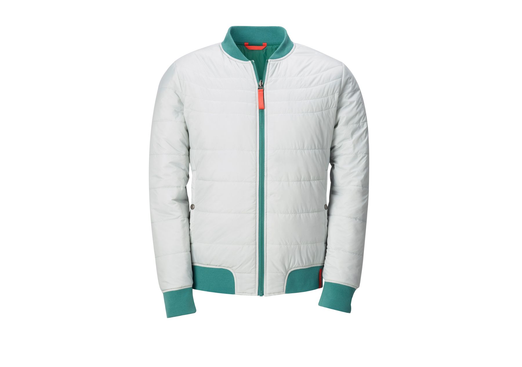 Volkswagen Herren-Wendejacke, petrol/hellgrau