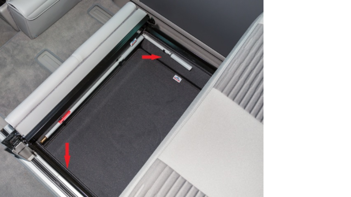 BRANDRUP® Geräuschdämm-Set für Bettkasten-Schublade, 4-teilig für T5/T6/T6.1