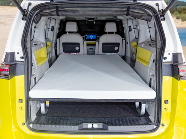 BRANDRUP® Spannbettlaken für iXTEND® Faltbett, Design "Single Jersey", VW ID.Buzz
