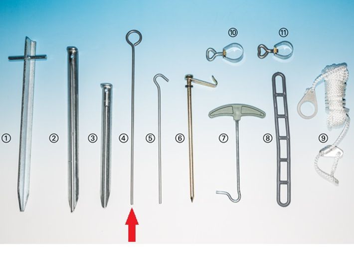 BRANDRUP® Rundkopf-Erdnagel, 30 cm, 10 Stück